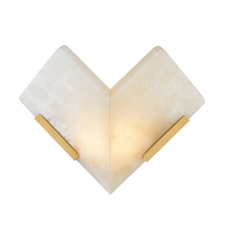 Corbett Lighting Geo 1 Light Wall Sconce in Vintage Brass Finish 558-10-VB