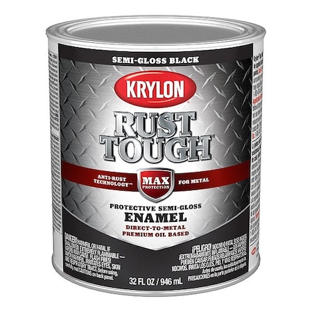 Krylon Alkyd Coating, Paint, Solvent, Black K09709008