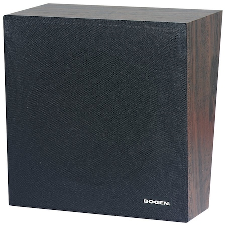 Bogen ASWB1 Indoor Wall Mountable Speaker - Black, Walnut - 100 Hz to 10 kHz - 2 Kilo Ohm ASWB1