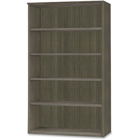 Mayline Medina Bookcase, 5 Shelf, Gray Steel MVB5LGS