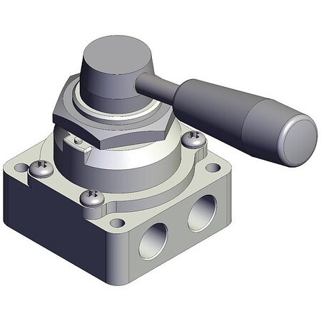 Smc Hand Valve, Exhaust, VH, Three-Position VH211-N02