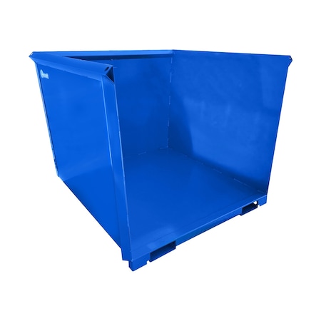 Jescraft Telehandler Trash Hopper 5 cu. yd. Volume Cap., Steel, Blue TH-574
