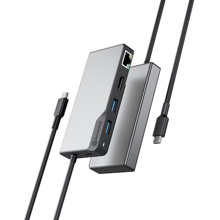 Alogic FUSION ALPHA USB-C 5-IN-1 HUB - HDMI/USB/ETHERNET + POWER DELIVERY UCFUPRGEV2-SGR