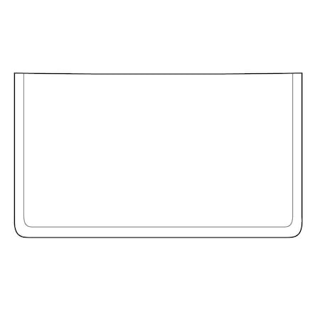 Omnimed Self Ashesive Pocket, 6"X4", (Holds Business Cards Securely), XL, PK100 251153