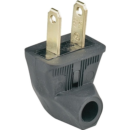 Eaton Wiring Devices Straight Blade Plug, 1-15P, 15 A, 125V AC, 2 Pole, Screw Terminals, Non-Grounded 84BK-BOX