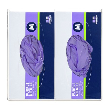 Origin Dispensing Solutions Glove Dispenser-Double-Divided-PETG-Clear GL21X01CL
