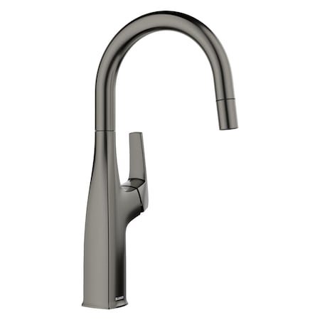 Blanco Rivana Bar 1.5 GPM, Satin Dark Steel 443268
