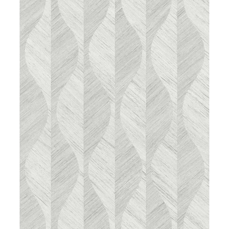 Advantage Oresome Silver Ogee Wallpaper 4025-82503