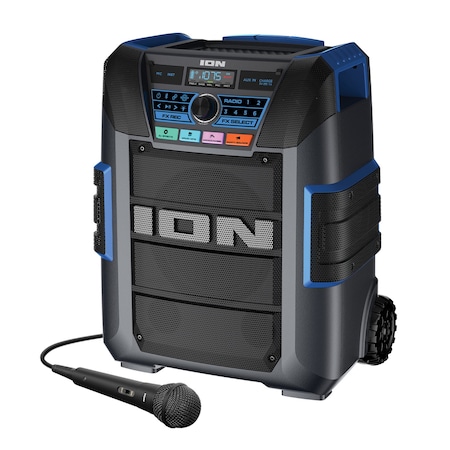Ion Explorer XL Portable Bluetooth All-Weather Speaker W/ Microphone, Stereo-Link & 5-Speaker Sound IPA150X