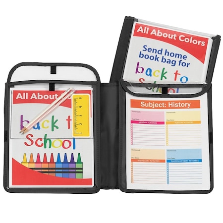 C-Line Products Homework Connector Folder, Black 33001