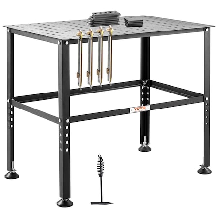 Vevor Welding Table 36"x24" 800LBS Welding Workbench Table with Multiple Fixture Holes 800lb-1