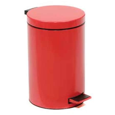 Global 3.5 gal Step On Trash Can, Red FERT-901-12L-Z-RD
