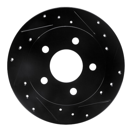 Dynamic Friction Co DFC Brake Rotor - Drilled and Slotted - Black 633-54034R