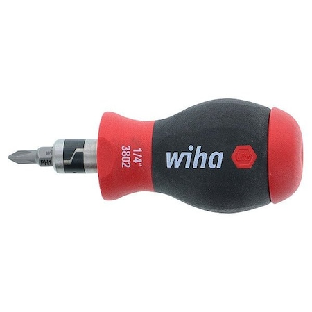 Wiha Multi-Bit Screwdriver, 9 in L 38090
