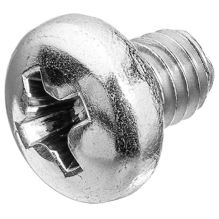 Zoro Select #6-32 x 1/4 in Phillips Pan Machine Screw, Passivated Stainless Steel, 50 PK 2-ppm-6c-25