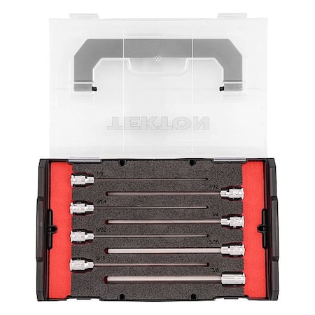 Tekton Socket Set, Steel, 10 1/4 in L SHB91700