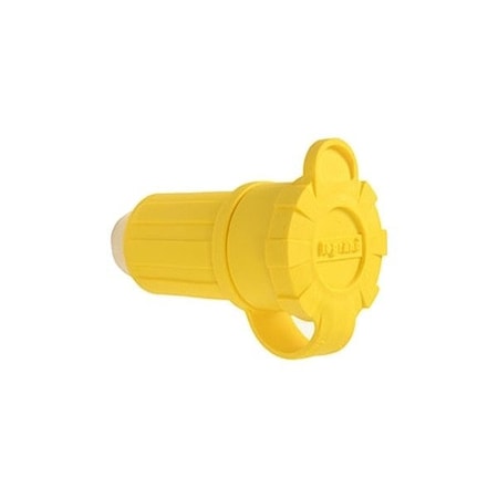 Pass & Seymour Straight Blade Connector, 5-20R, 20 A, 125V AC, 2 Pole, 3 Wire, Screw Terminals, Yellow 15W33