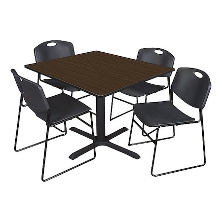 Cain Breakroom Table and Chair Set TB4848NW44BK