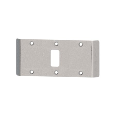 Hager Double Lipped Strike, Center Hung, 5-3/4in, Satin Chrome Finish 451 US26D