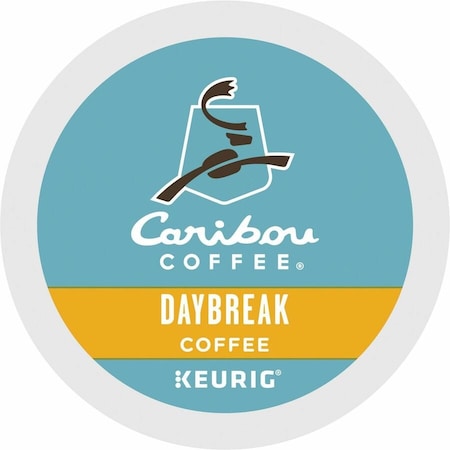 Caribou Coffee K-Cup Daybreak Coffee, Compatible with Keurig Brewer, Regular, Light/Mild, K-Cup, 24PK 5000330136