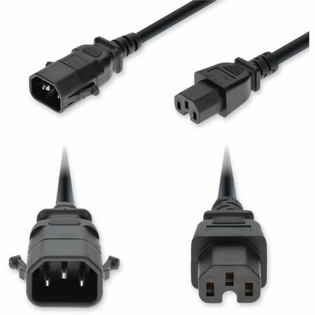 Add-On 4FT C14 P-LOCK COMP C15 14 AWG BLACK POWER CABLE ADD-C14P2C15C14G4FBK