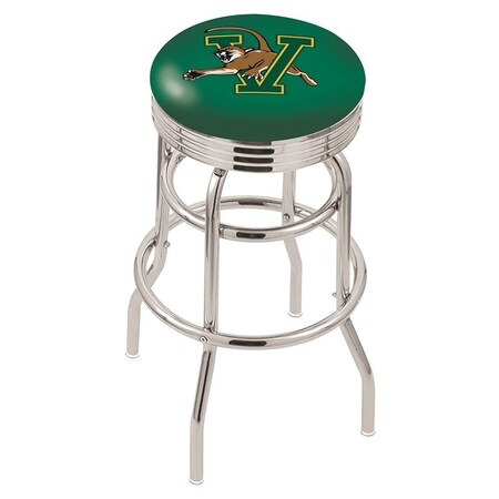 Holland Bar Stool Co 25" Chrome 2-Ring Vermont Swivel Bar Stool, Accent Ring L7C3C25Vermnt