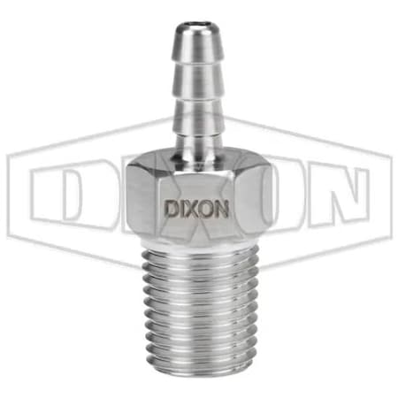 Dixon Insert, 1/8 in, MNPT x Hose Barb, 316 SSss Steel RN11