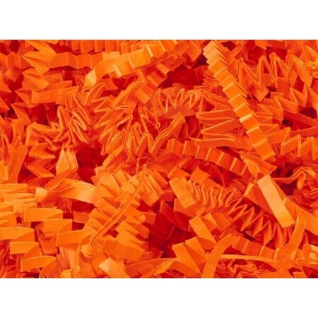 Nashville Wraps Orange Crinkle Cut Shredded Paper, 8 oz Bag ZF08OR