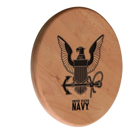 Holland Bar Stool Co United States Navy 13" Laser Engraved Solid Wood Sign WSgnLNatNavy