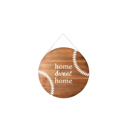 Homeroots Set of Two Brown And White Home Sweet Home Wood Wall Decor, 2PK 636032
