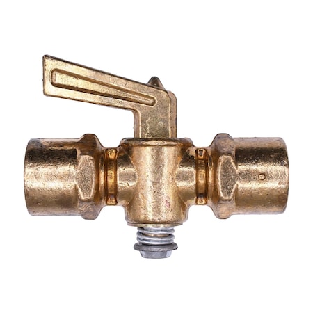 Auveco Brass Ground Plug Shutoff Valve Cock 1/4in Pipe, 3PK 401