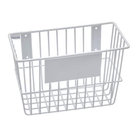 Vaser Designs 12 x 6 x 8 in. Wire Basket - White VA748462