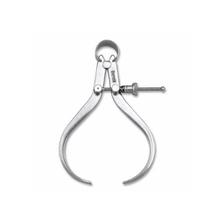 Starrett 79 Series Outside Caliper, 4 in, Yankee Spring, Quick Spring Nut, Flat Leg, 3PK 681-50365