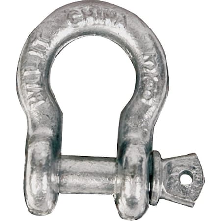 Koch Industries Anchor Shackle, 9500 lb Working Load, Carbon Steel, Galvanized 081503/MC652G