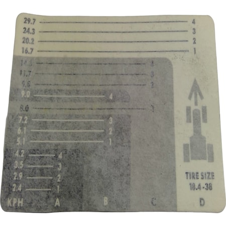 John Deere LABEL, JOHN DEERE OEM P65210 P65210