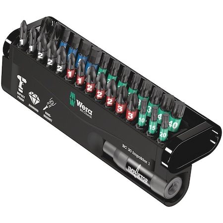 Wera Bit-Check 30 Impaktor 1, 30 pieces 5057690001