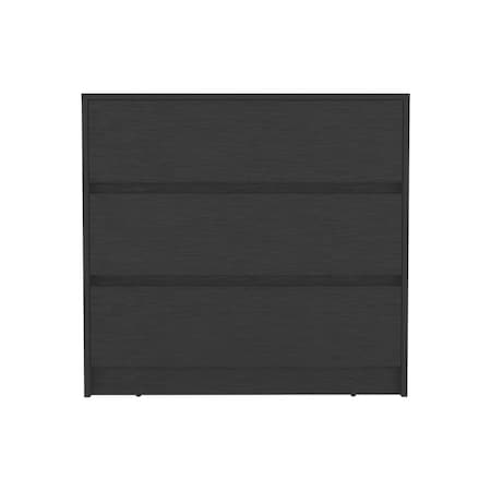Homeroots 33" Black Three Drawer Dresser 524956
