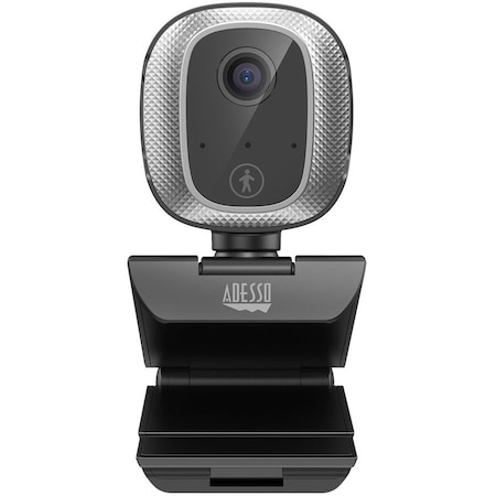 Adesso 1080P HD H.264 FIXED FOCUS USB WEBCAM WITH 305 MOTION TRACKING, BUILT-IN MICROPH CYBERTRACKM1