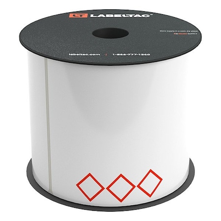 Creative Safety Supply LabelTac GHS Supply, White; Red LT46GHS3-V2
