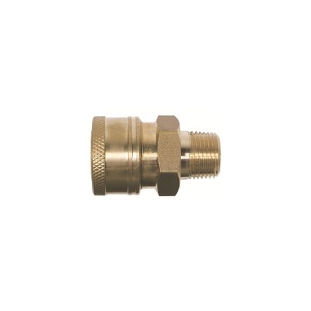 Midland Industries COUPLER 1/4IN MPT BRS 1/4-18 86030