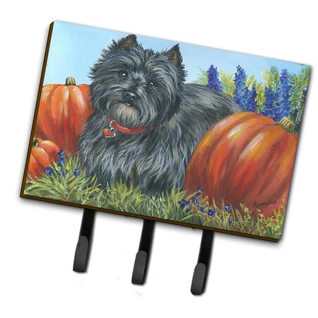 Carolines Treasures 6 x 2 x 9 in. Cairn Terrier Moms Pumpkins Leash or Key Holder PPP3253TH68