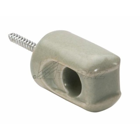 Topaz 1001 Light Duty Wire Holder, Porcelain, Steel, 1-11/16" 1001TZ