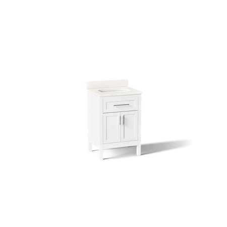 Kohler Hadron 24" bathroom vanity cabinet with sink and quartz top 39603-ASB-0
