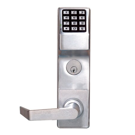 Alarm Lock Non-Weatherized Right Hand Trilogy Electronic Digital Classroom Mortise Lever Lock Satin DL2700CRR26D