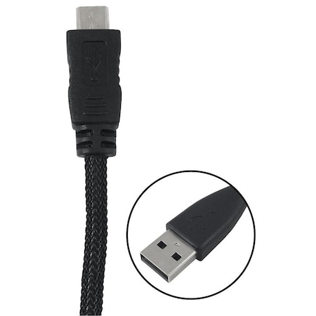 Zenith USB Cable, Black Sheath PM1003MCBB