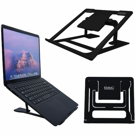 Dac MP-224 Portable Laptop Stand With 6 Height Levels, Black - Upto 15.6in Screen Size Notebook,  21688