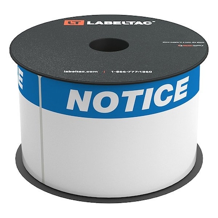 Creative Safety Supply LabelTac OSHA Header Supply, Blue; White LT35NOTC