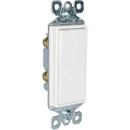 Legrand radiant Paddle Switch, 15 A, 120/277 VAC, Push Wire, Side Wire Terminal, White TM870WCC10