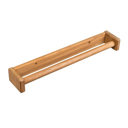 Homeroots 16in Traditional Solid Teak Towel Bar 475857