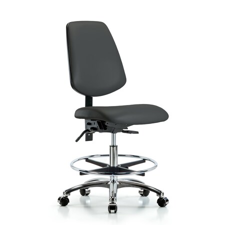 Blue Ridge Ergonomics Vin Med Ben Chair w/ Med Bk CF Cast Gry BR-VMBCH-MB-CR-T0-A0-CF-CC-8605
